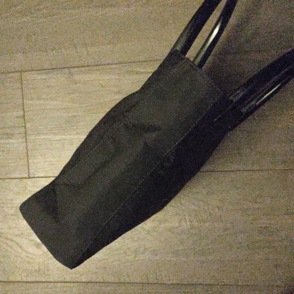 Prada Black Tessuto with Lucite Handles Tote Bag - Picture 9 of 11